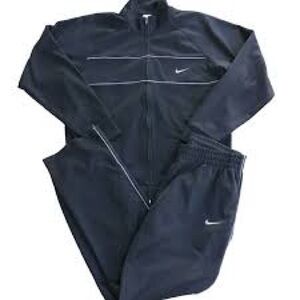 Nike Black Performance Track Jacket and Pants Set